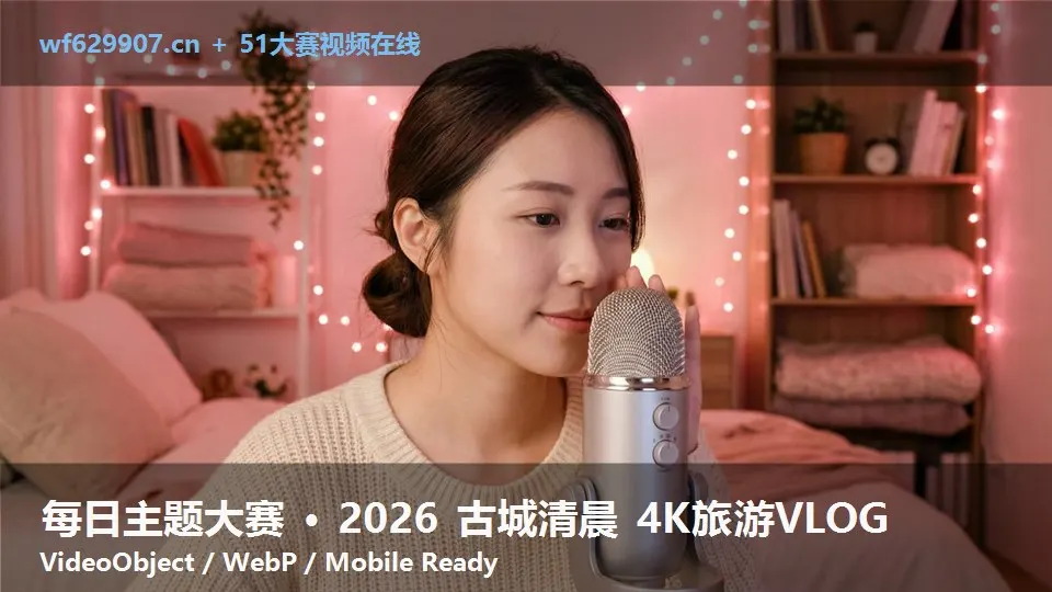 每日主题大赛 · 2026 古城清晨 4K旅游VLOG