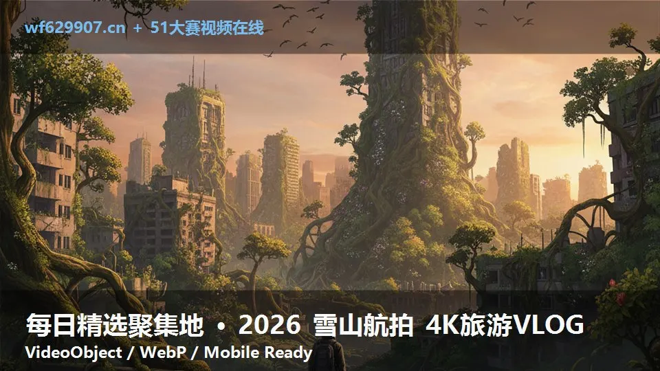 每日精选聚集地 · 2026 雪山航拍 4K旅游VLOG