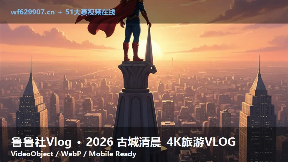 鲁鲁社Vlog · 2026 古城清晨 4K旅游VLOG