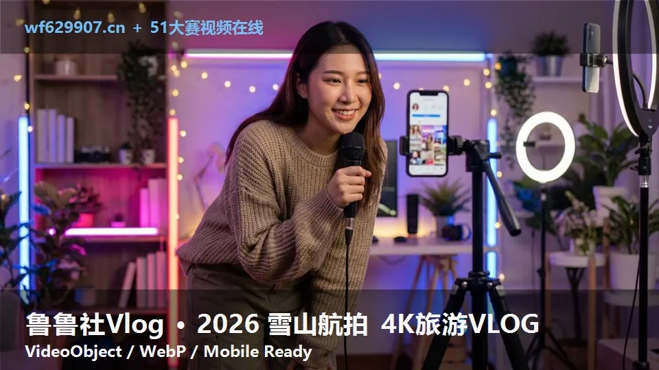 鲁鲁社Vlog · 2026 雪山航拍 4K旅游VLOG