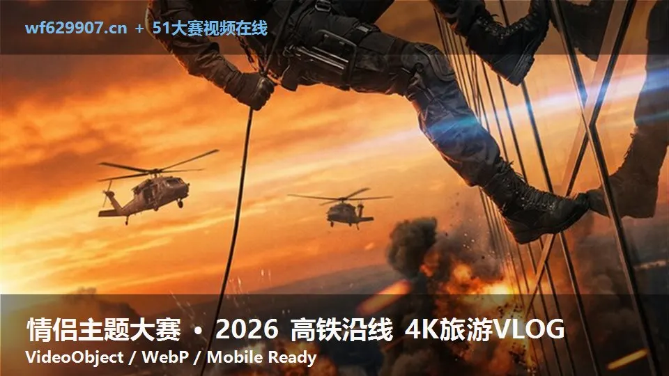 情侣主题大赛 · 2026 高铁沿线 4K旅游VLOG